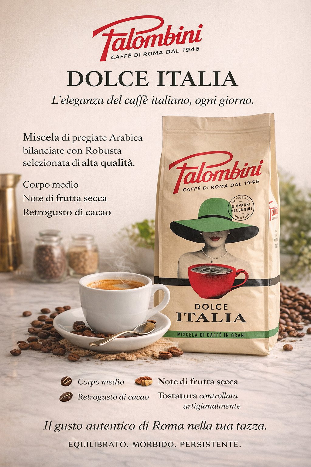 Palombini Dolce Italia 블렌드 포스터